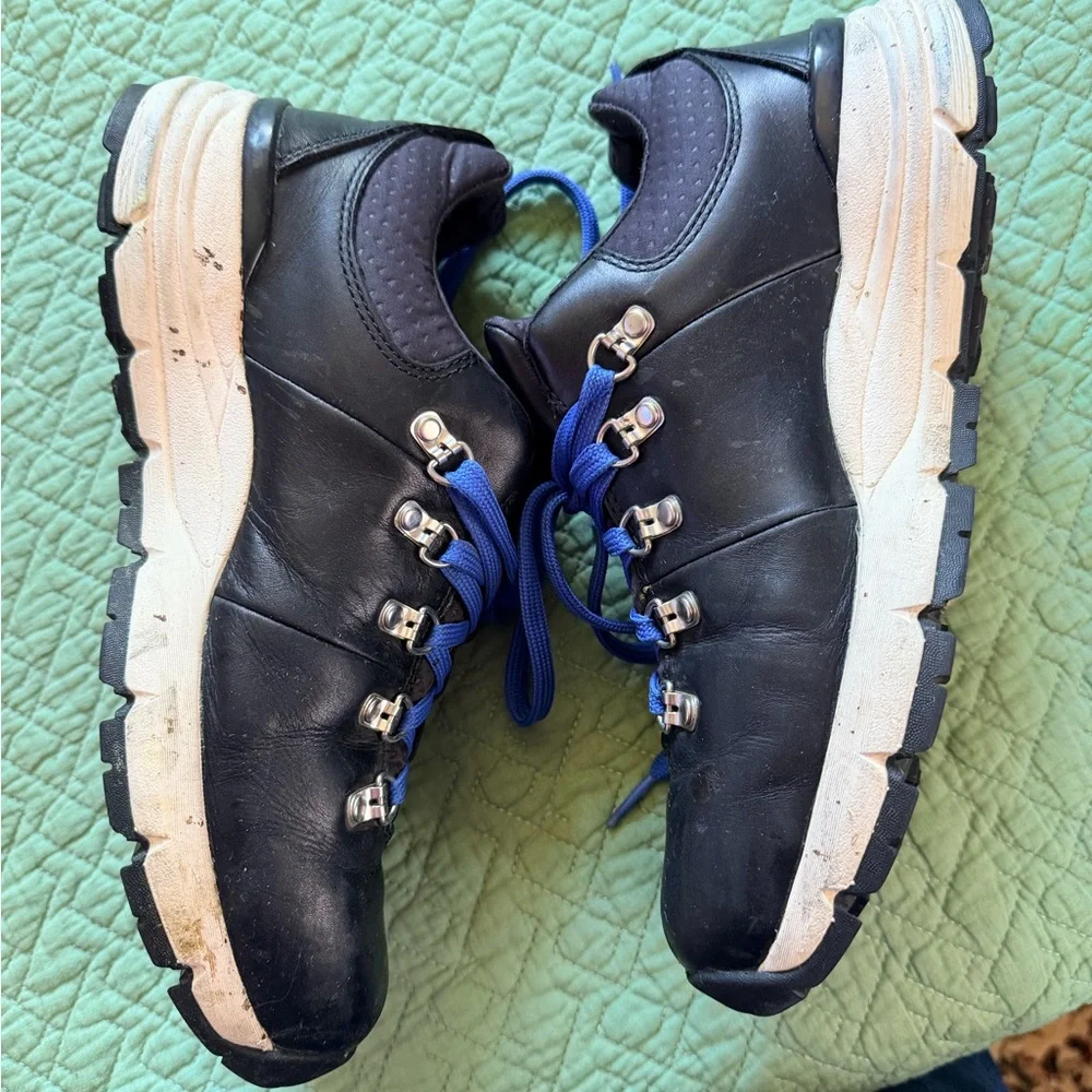 Danner Black Leather Boots with Blue Laces - Picture 2 of 6